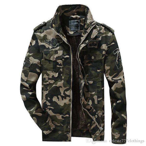 

mens camouflage army pilot ma1 trench jacket pilot military jackets men spring casual warm windbreaker outwear coats, Black;brown