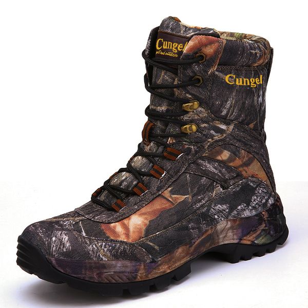 

outdoor shoes men hiking boots waterproof camouflage hunting boots high trekking shoes mountain climbing sneakers for men