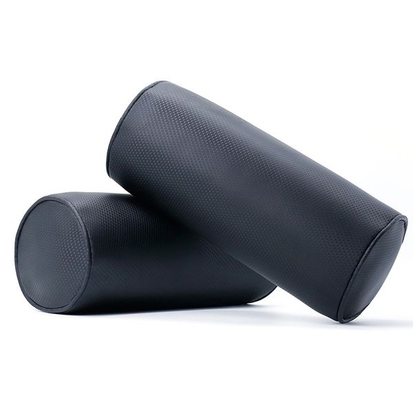 

polyester mesh round car neck memory foam pillow cool auto headrest support rest cushion cylinder column head travel pillows