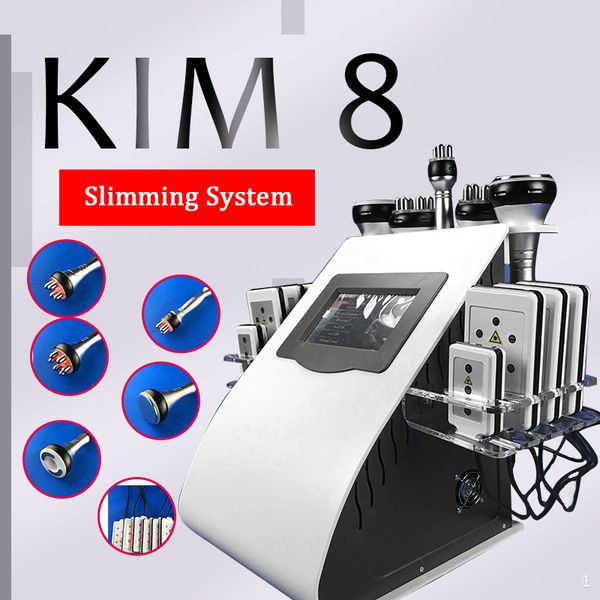 

strong vacuum ultrasonic liposuction cavitation 40k 8 pads laser vacuum rf skin care salon spa slimming machine & beauty equipment