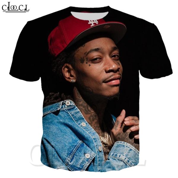 

cloocl rapper star character t shirt 3d print men women short sleeve sweatshirts casual streetwear, White;black