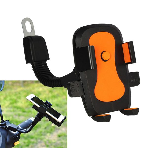 

motorcycle scooter mobile phone holder adjustable rear view mirror stand adjustment for moped bike