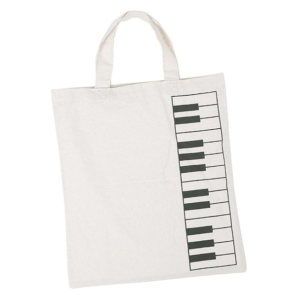

pure cotton piano keys musical handbag tote bag shopping bag for music lover gift