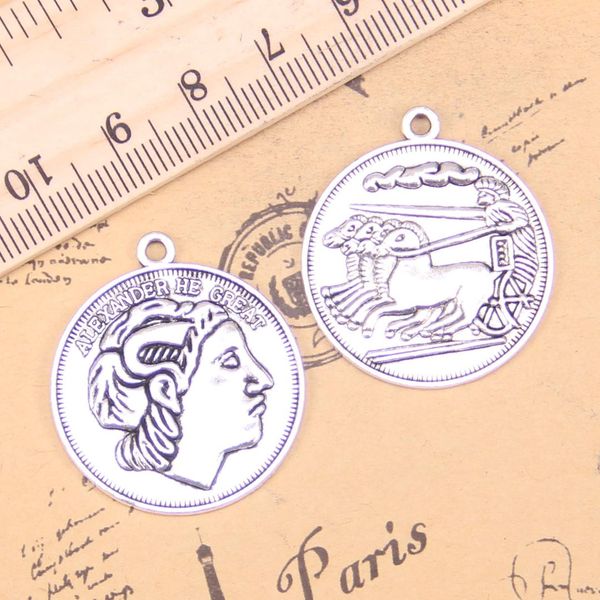 

6шт подвески монет 28мм античная подвески, vintage тибетские серебряные ювелирные изделия, diy для браслета ожерелья, Bronze;silver