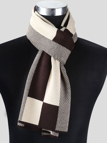 

2019 fashion casual winter scarves men scarf warm neckercheif business plaid kint scarves men cotton wraps male sjaal foulard, Blue;gray