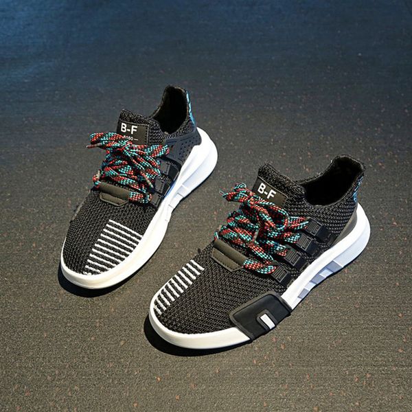 

reetene women sports sneakers lace up casual shoes for women fashion breathable mesh ladies shoes soft flat trainer, Black