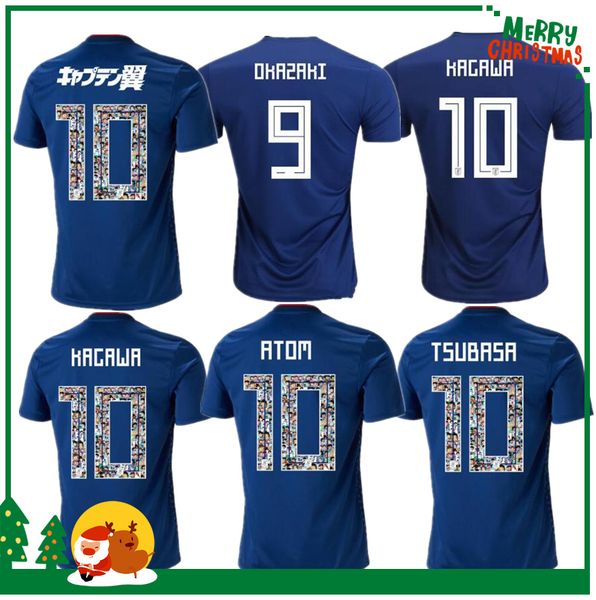 

2018 world cup Japan Soccer Jerseys 2019 Home blue #10 KAGAWA #9 OKAZAKI #4 HONDA football uniform soccer Shirt