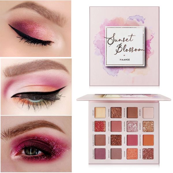 

16 color matte shimmer eye shadow waterproof smudge-proof lasting eyeshadow powder