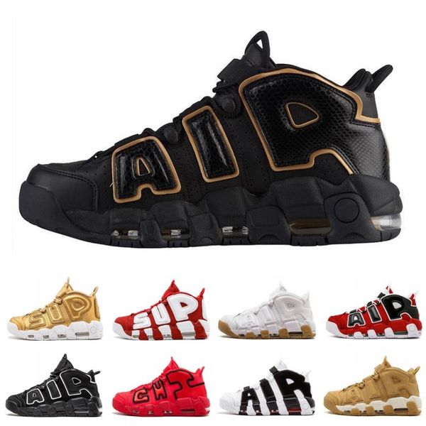 

New Air More Uptempo Tri-Color Casual Mens Women Basketball Shoes Athletic Sport Sneakers US 5.5-13