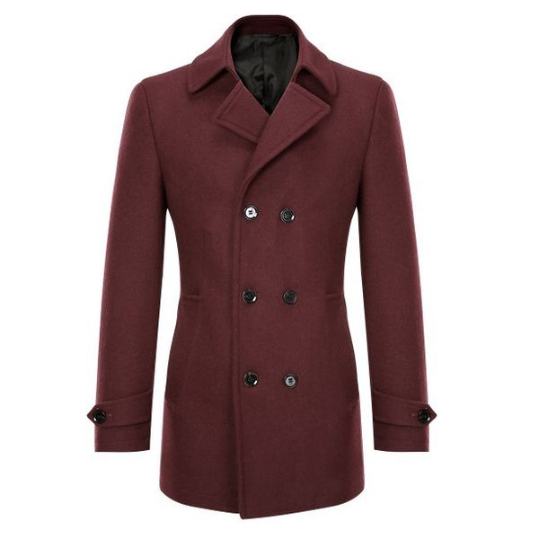 

mrmt 2019 brand men's jackets fashion leisure double-breasted overcoat for male jacket outer wear clothing garment, Black