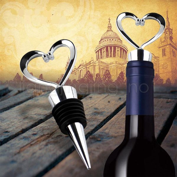 

Heart haped pla tic wine topper bottle topper party wedding favor gift ealed wine bottle pourer topper kitchen barware tool ffa1971