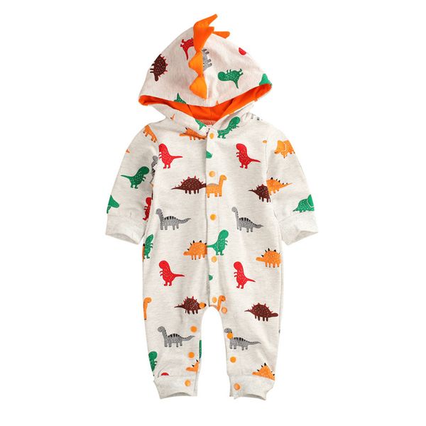 

spring newborn baby boy girl animal print hoodie romper jumpsuit cotton clothes long sleeve autumn outfit, Blue
