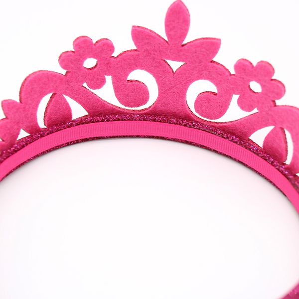 

#50907 bling bling princess hair band sale children birthday party use diadem head bezel gold silver red flowers crown hairband, Slivery;white