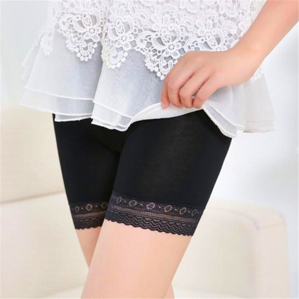 

fashion women's lace layered skirt short skirt under the safety pants underwear shorts high waist abdomen pajamas for women #30, Black;pink