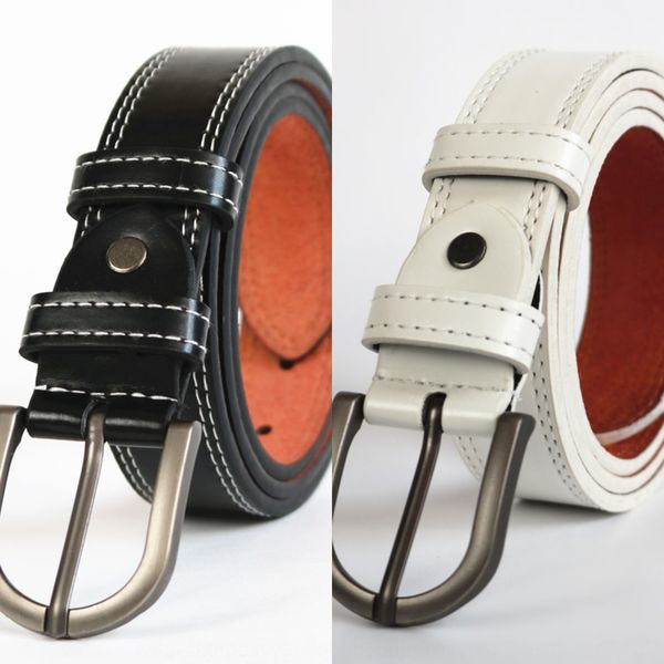 

women's all-match fashion belt and jeans skirt jeans with skirt ins simple small decorative belt, Black;brown