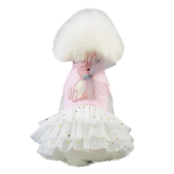 

pet spring summer princess skirt cute rabbit on sweety princess dress small & medium dogs cool dress pet accessories