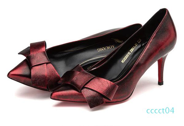 

high heels,stilettos,business.charming color,collocation with a bow tie.the combination of elegance and fashion,show your temperame. ct04, Black