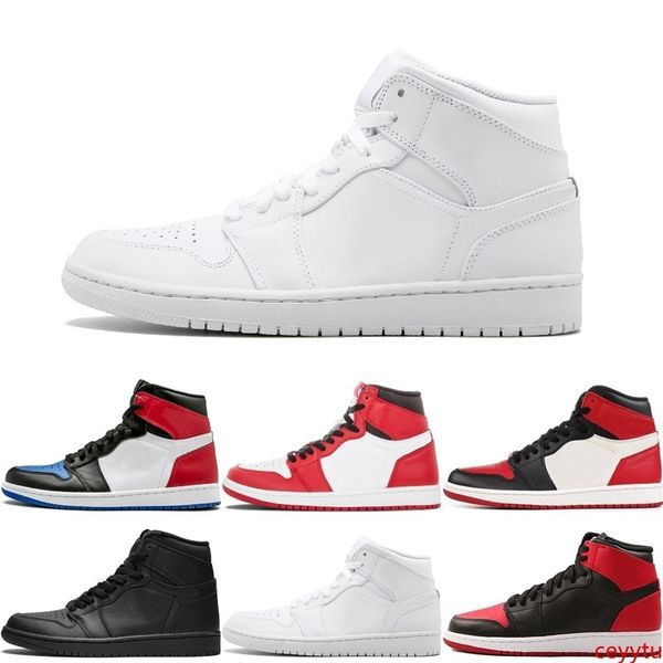 

3 banned bred red chicago royal mid hare 1 og mens basketball shoes sneakers shattered backboard sports designer trainers shoes us 7-13