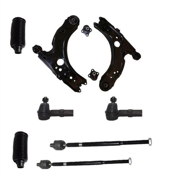 

новый 10 шт kit 1999-2006 volkswagen jetta beetle golf control arms шарнир рулевой стержни sway bar