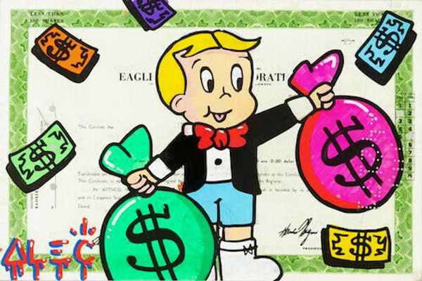 

alec монополия граффити стены искусства декора richie rich 03 home decor расписанную hd картин печать холст, масло wall art pictures 200225