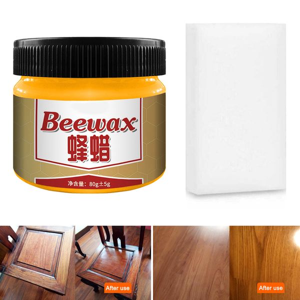 

organic natural pure wax wood seasoning beewax complete solution furniture care beeswax home cleaning polishing 80g tb