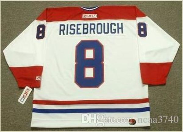 

custom men youth women vintage #8 doug risebrough montreal canadiens 1978.1979 ccm hockey jersey size s-5xl or custom any name or number, Black