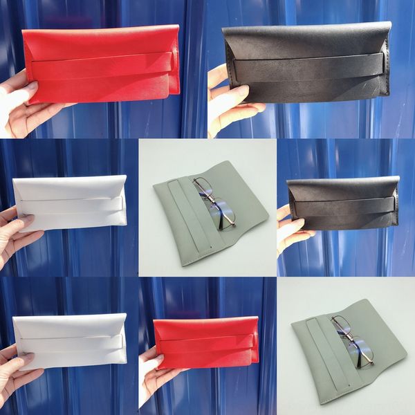 

myopia sun leather sun glasses hipster men's and women's simple portable creative leather case sunglasses case