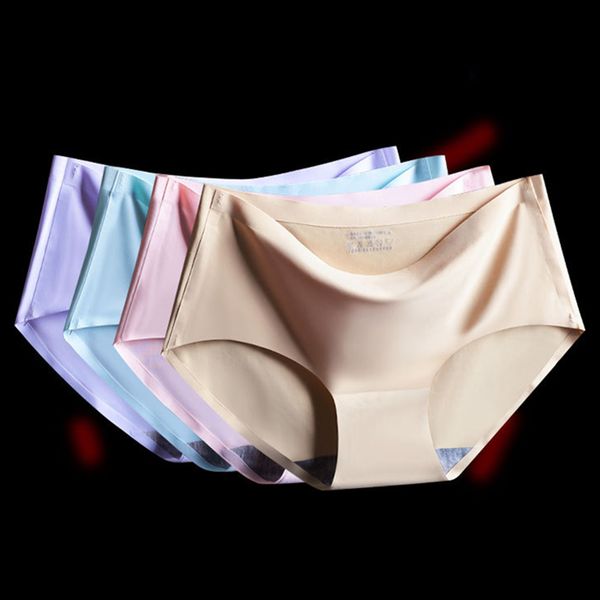 

women's panties seamless underwear women spandex panty soft mid-rise set for female pink comfort lingerie briefs, Black;pink