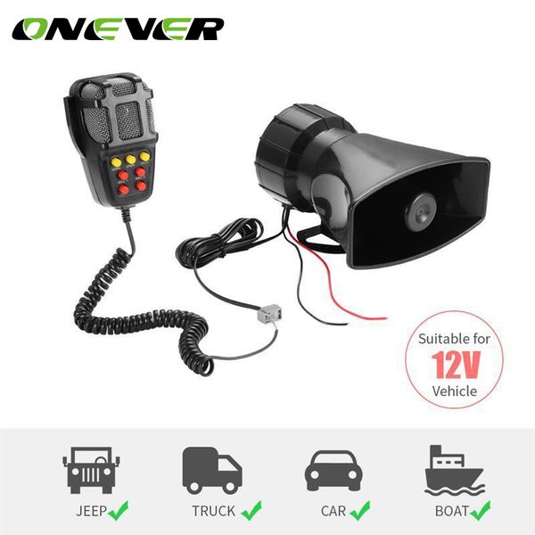 

Car Siren Alarm Speaker Holder Tone Sound Car Recording Emergency Siren Horn Mic PA Speaker System Hooter