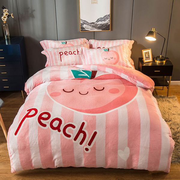 

зима ватки коралла постельные принадлежности простыня одеяло denim замша руно milk velvet мультфильм стиль динозавр