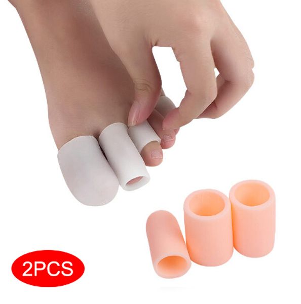 

finger toe protector silicone gel cover cap preventing blisters corns nail tools foot care toe separators