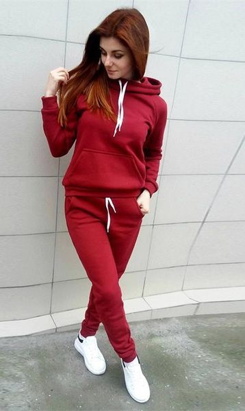 

women tracksuit luxury fashion two piece suits solid color hoodie + pants suits casual running sets outdoor sports long sleev tracksuits, Gray