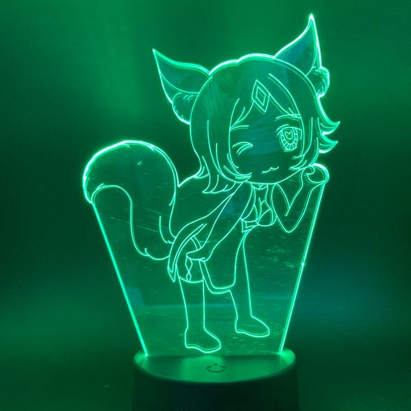 

usb 3d led night light 7 color changing nightlight touch sensor atmosphere table lamp bedside night light led 3d for children