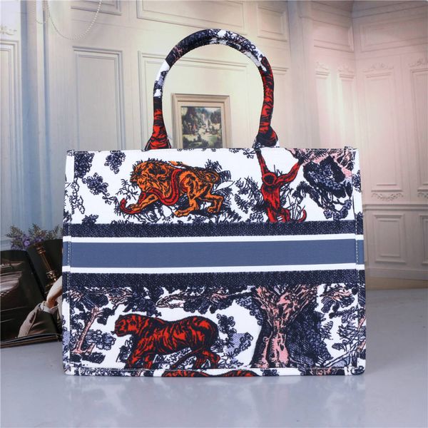 

2020 fashion handbag designer print embroidery multicolor single shoulder large capacity bucket bag