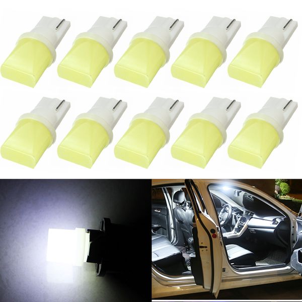 

10pcs 3d t10 w5w 168 194 smd t10 led white lights wedge light side bulbs for car tail light side parking dome door map