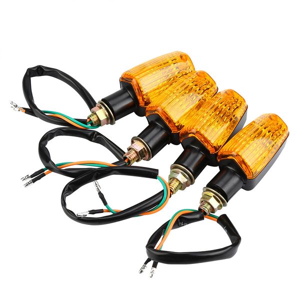 

motorcycle light 4 x universal motorcycle motorbike turn signal indicators turning lights amber a19