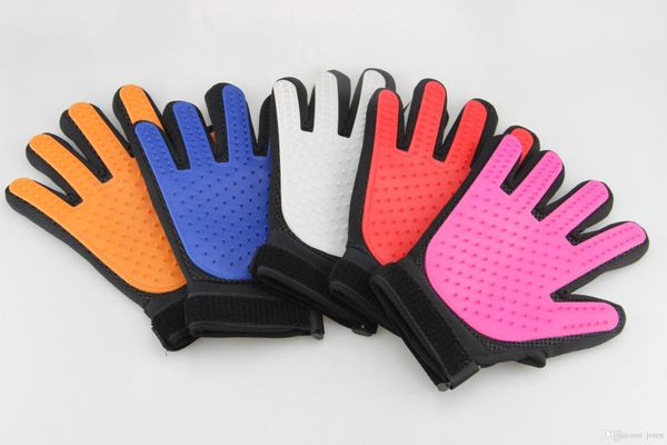 

selling pet grooming glove five fingers deshedding brush gentle massage comb bath tool for cats dogs