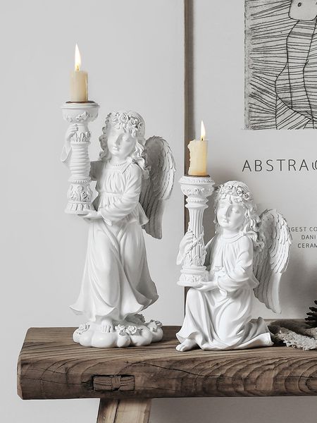 

nordic modern candle holders creative angel candlestick crafts deskwedding centerpieces living room ornaments dcoer fc381 candle holders