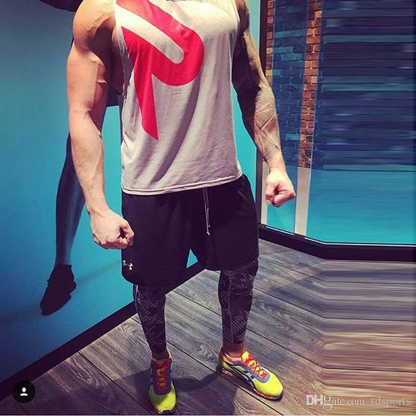 

mens tank mens undershirt sporting wear patchwork gyms bodybuilding men fitness exercise clothing vest sleeveless shirt, White;black