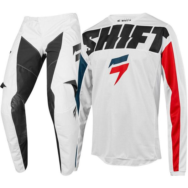 

new mx 2019 whit3 label york red motocross suit gear set motocross dirt bike riding combo off-road mtb dh mx racing jersey, Black;blue
