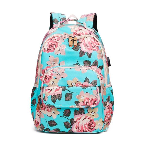 

okkid kids pink flower backpack floral school bags for teenage girls book bag cute backpacks for children girl school backpack