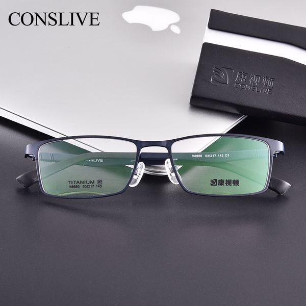 

2019 new men ultra light titanium dioptric spectacle frame myopia full rim casual black eyeglasses prescription v8950