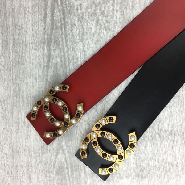 

wide 7cm 2020 big belt buckle real belt designer men and women high-end new men's luxury belt of freight, Black;brown