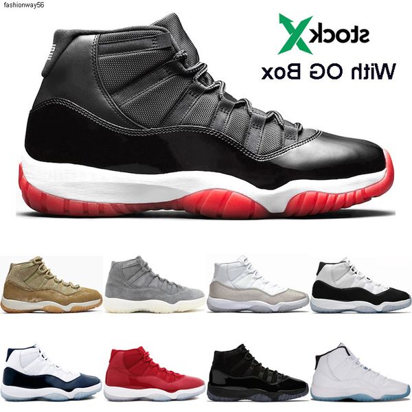 

new box 2020 with bred og 11 11s jumpman basketball shoes concord prom night metallictqpu