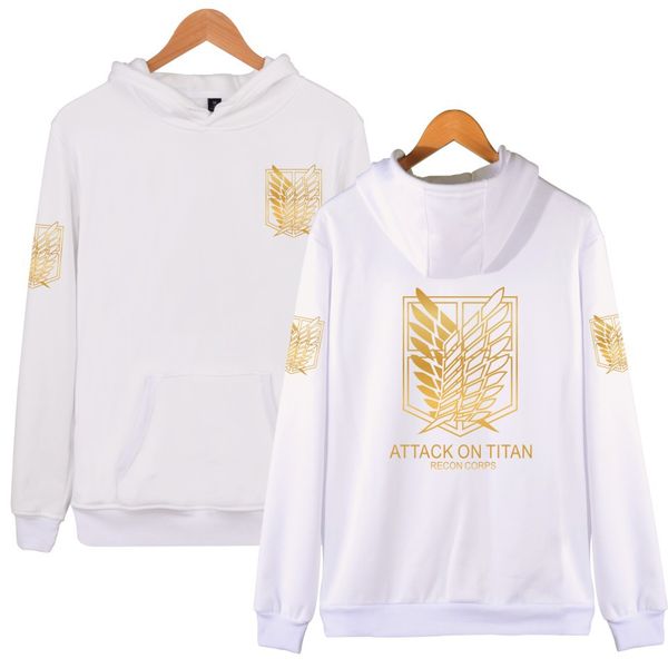 

attack on titan hoodie for men women clothing pullovers fashion hooded designer sweatshirts, Black