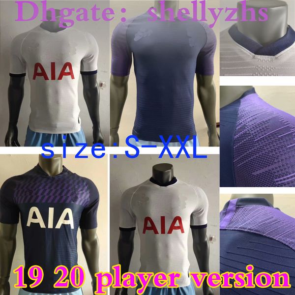 

player version 2019 20 ka-ne spur-s soccer jersey man luc-as er-iksen de-le so-n 19 20 totten-hames home away 3rd blue football jerseys, Black;yellow