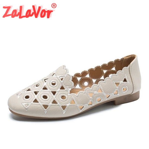

zalavor women flat shoes spring office casual work shoes woman outdoor lightweight flats footwear size 35-40, Black