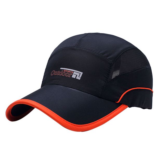 

fashion quick drying summer hiking running cap men bone feminino breathable women snapback sun cap for summer casquette, Black;white
