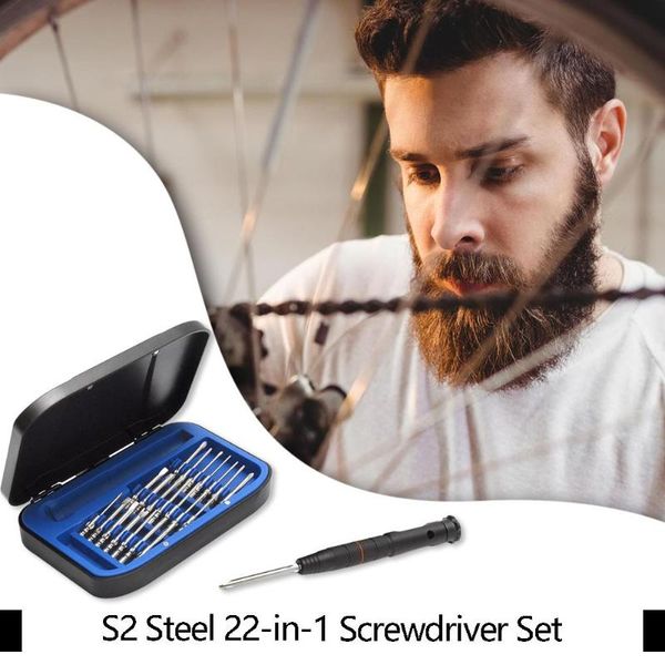 

22 in 1 s2 steel mini screwdriver kit precision lapmobile phone computer elaborate manufacture prolonged durable