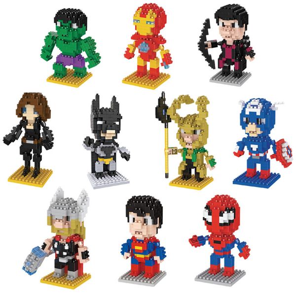 

marvel avengers minifig justice league action figures toys super heros model toys building blocks kids bricks gifts for children